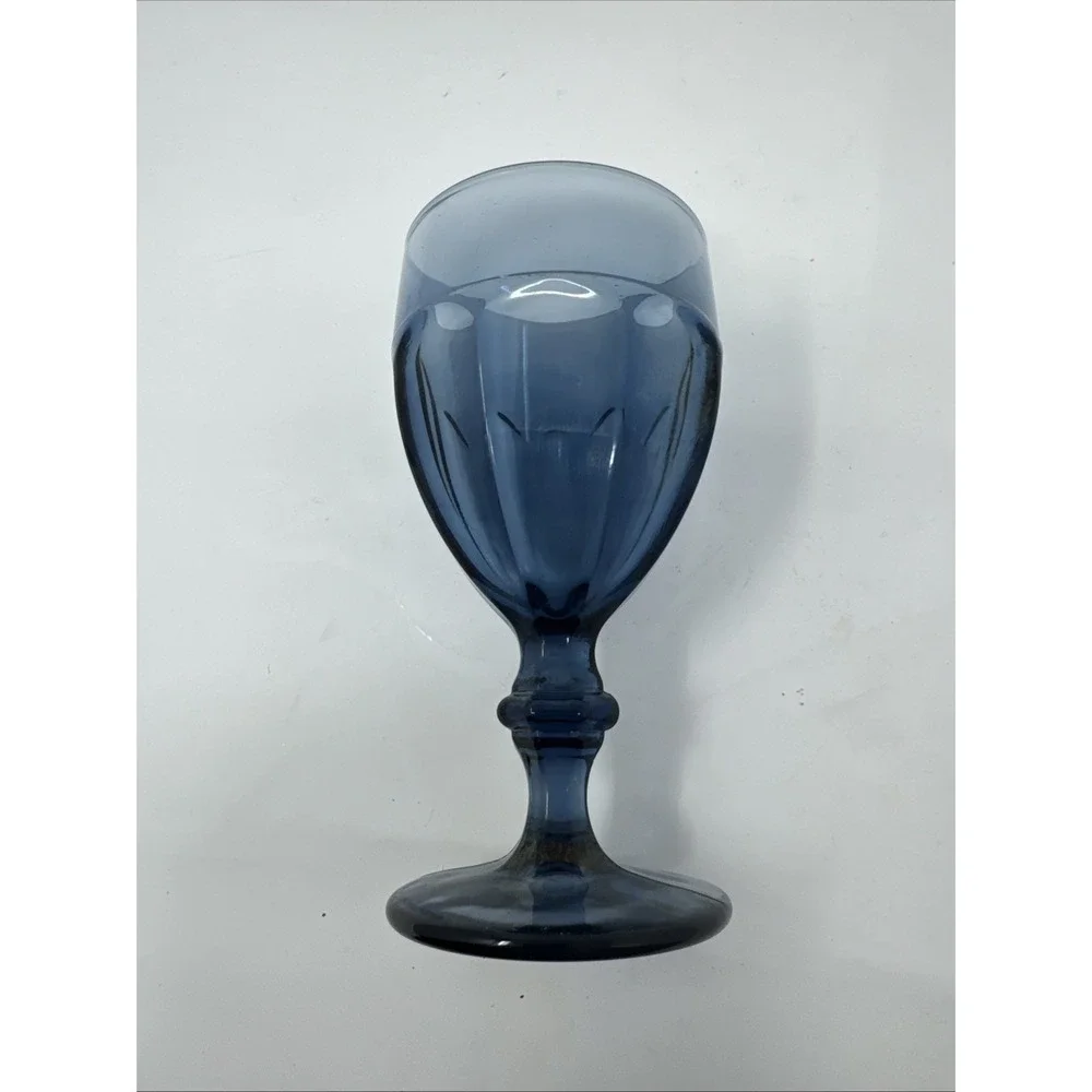 Vintage Libbey Duratuff Gibraltar Cobalt Blue Replacement Goblet Glasses 7